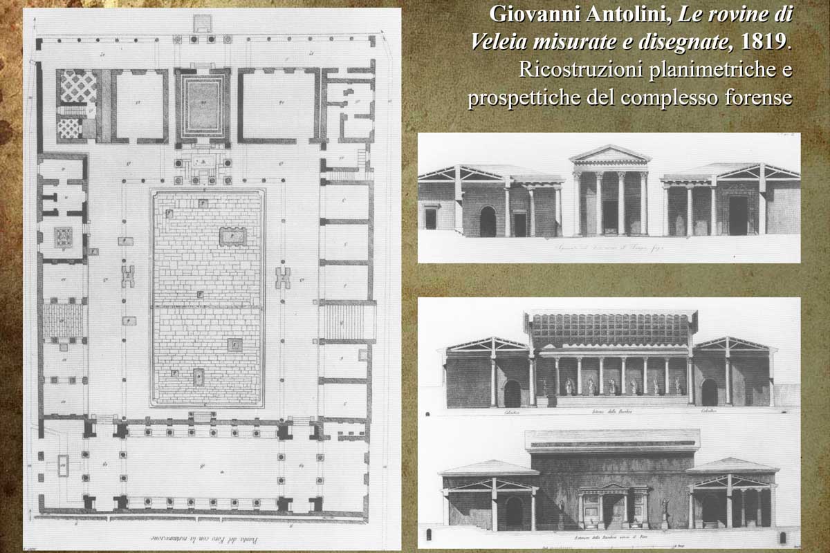 Cristian Boiardi - ricostruzione del foro di Veleia Romana