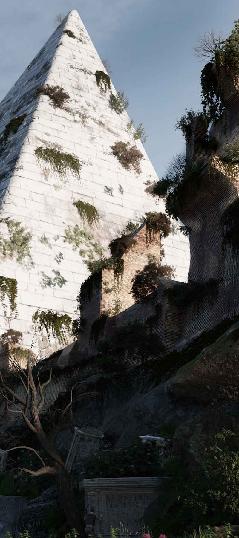 La Piramide di Caio Cestio al tempo di Piranesi